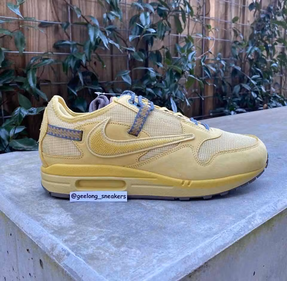 Travis Scott x Nike Air Max 1 'Saturn Gold' DO9392-700 Travis Scott x Nike Air Max 1 'Saturn Gold' DO9392-700
